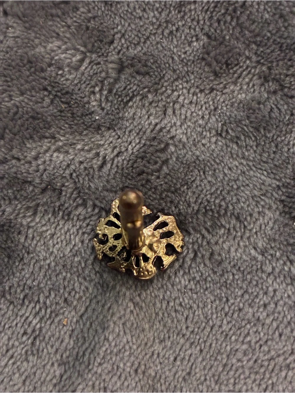 Vintage Gold-Toned Flower Cufflink